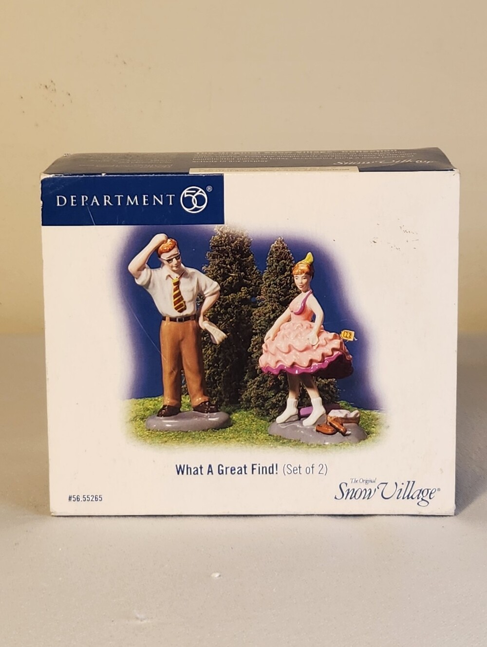Department 56 "What A Great Find!" #55265 Set Of 2 Snow Village Accessories